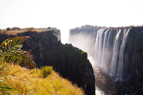 Victoria Faller Sett Utifrån Zambia — Stockfoto