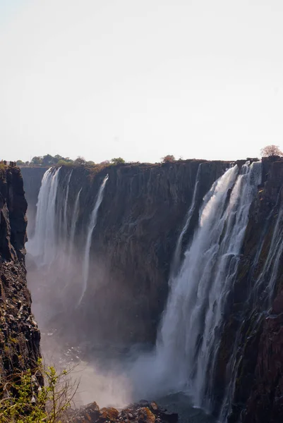 Victoria Faller Sett Utifrån Zambia — Stockfoto