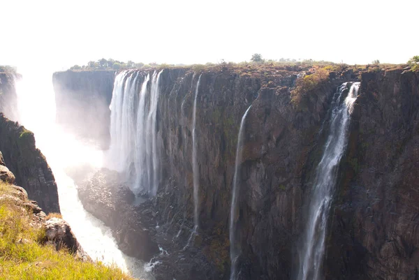 Victoria Faller Sett Utifrån Zambia — Stockfoto