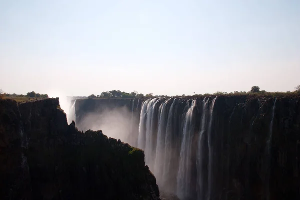 Victoria Faller Sett Utifrån Zambia — Stockfoto