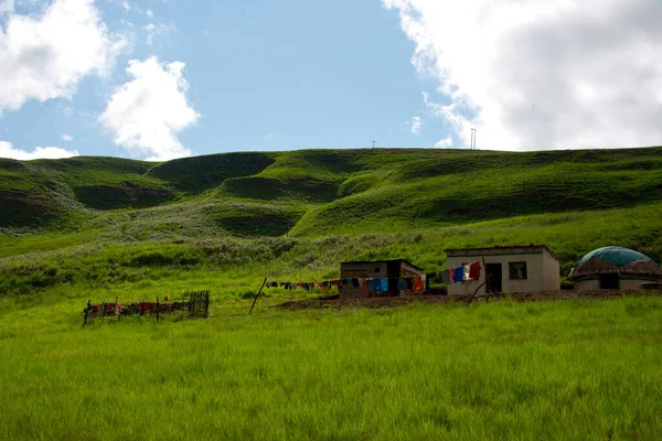 Granja Rural Las Montañas Drakensberg Kwazulu Natal Sudáfrica — Foto de Stock