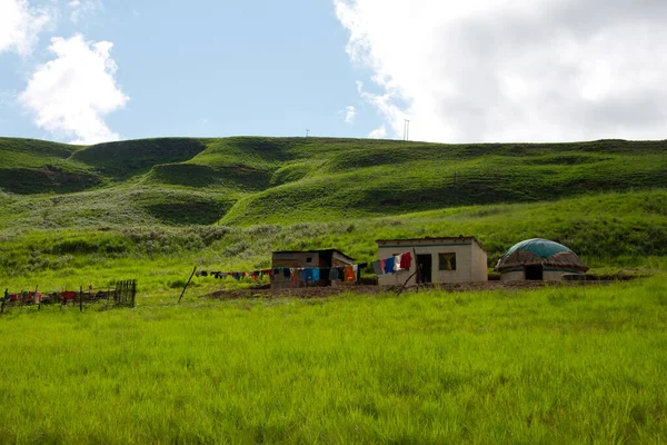 Ferme Rurale Dans Les Montagnes Drakensberg Kwazulu Natal Afrique Sud — Photo