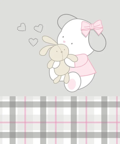 Stickerei Baby Love — Stockvektor