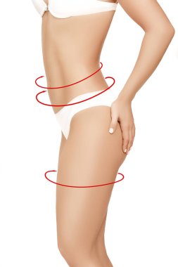 kadın vücudu ile çizim okları