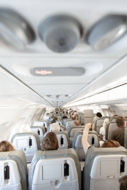 Zaporozhye, Ukrayna - 22 Ağustos 2016: yolcu uçak