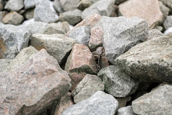 Textura de piedra, fondo, piedras grises en el parque — Foto de Stock