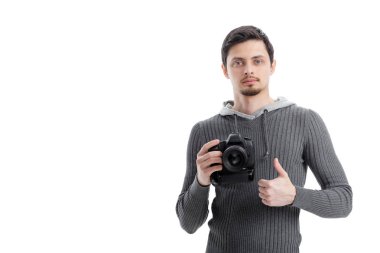 başarılı profesyonel fotoğrafçı dijital SLR kullanmak ve