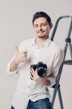 başarılı profesyonel fotoğrafçı kullanıyorsanız, dijital SLR dijital fotoğraf makinesi