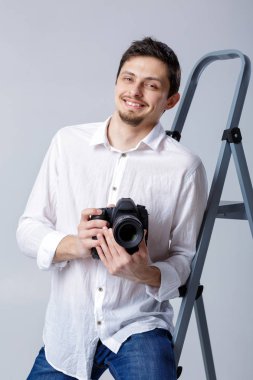 başarılı profesyonel fotoğrafçı kullanıyorsanız, dijital SLR dijital fotoğraf makinesi