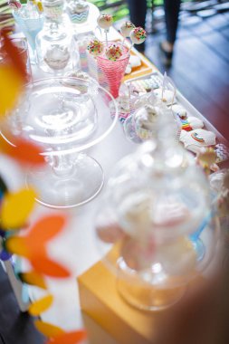 Parlak gökkuşağı renkli çikolata