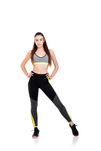 Donna in abiti fitness — Foto Stock