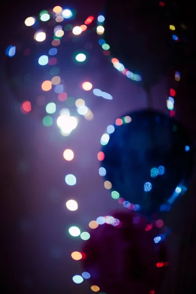 bokeh blurred background glowing balloons