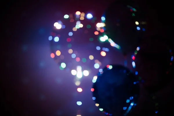 bokeh blurred background glowing balloons