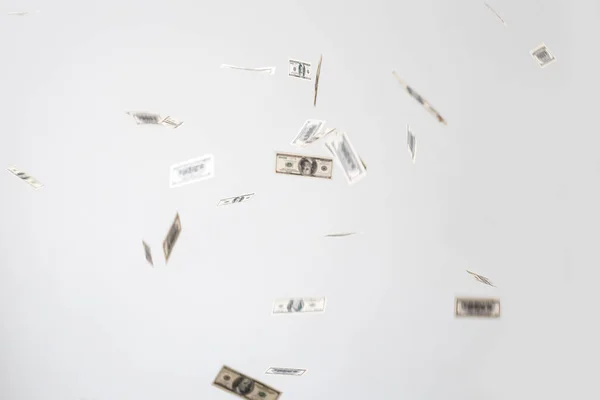 Sto dolarů bankovky fly — Stock fotografie