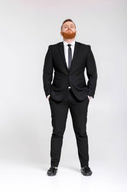 Takım elbiseli iş adamı.