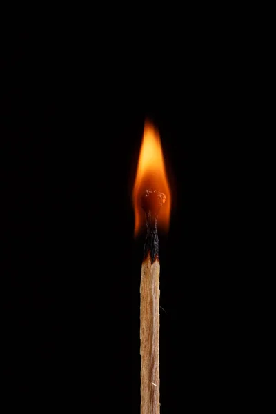 Match with the flame isolated — Stock Photo, Image