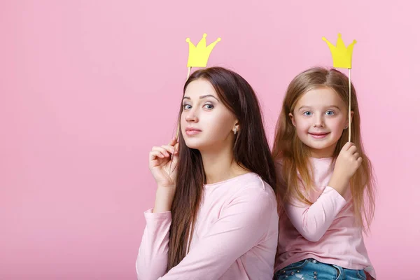 Moeder en dochter samen — Stockfoto