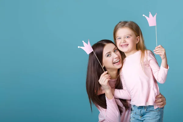 Moeder en dochter samen — Stockfoto