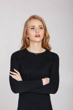 güzel moda sarışın kadın 