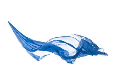 kumaş uçan beyaz arka plan üzerinde ayrılmış.