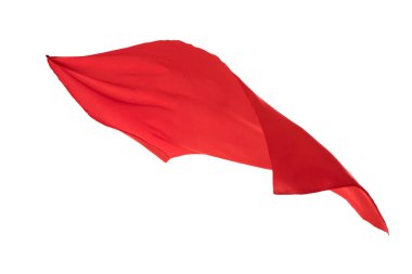 kumaş uçan beyaz arka plan üzerinde ayrılmış.