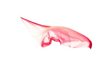flying fabric separated on white background. clipart