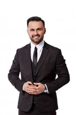 yakışıklı zarif seksi erkek takım elbise