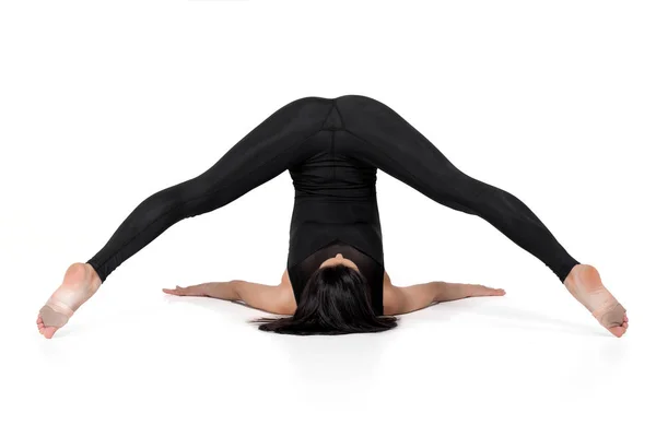 Gymnast isolated on white background — Stock Photo, Image