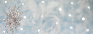 Mavi ve gümüş Xmas kartı