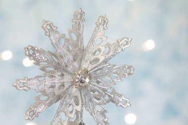 Mavi ve gümüş Xmas kartı