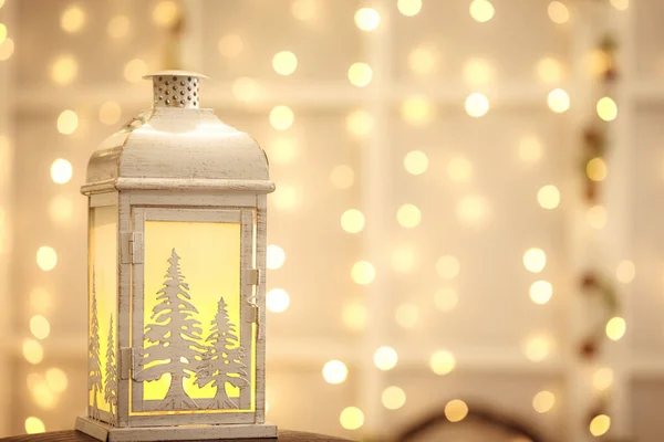 Lanterna de Natal com espaço de cópia — Fotografia de Stock