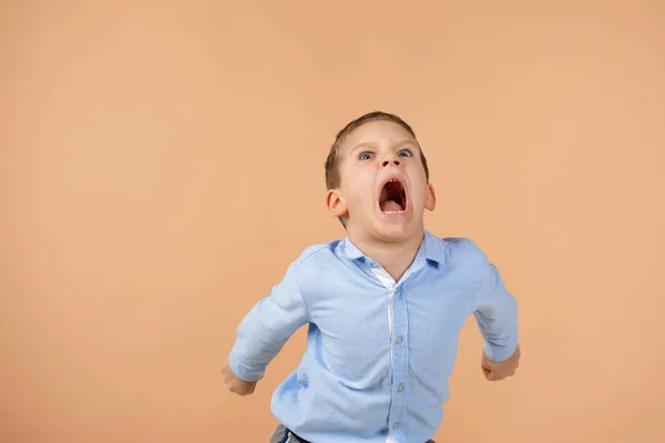 Little child boy screaming — Stock Photo, Image