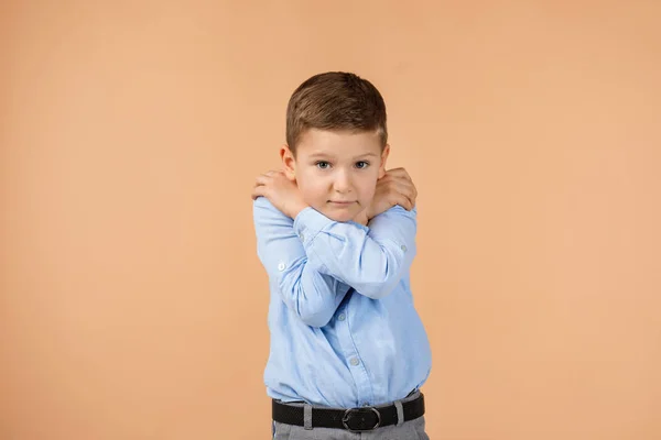 Sad scared little child boy — Stock Photo, Image