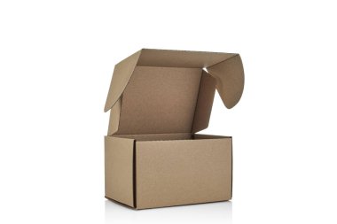 karikatür kutusu beyaz üzerine izole