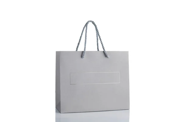 Maquette de sac à provisions blanc — Photo