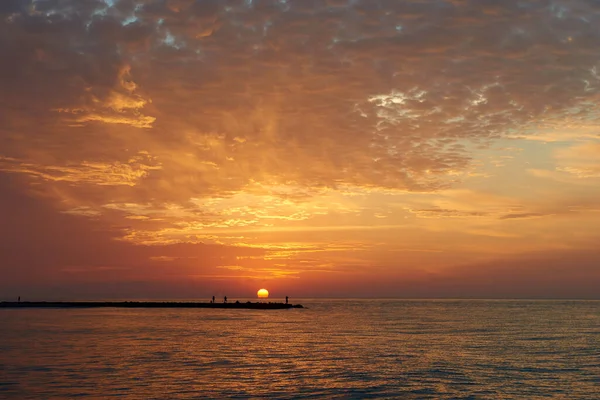 Ein Schöner Sonnenaufgang Strand — Stockfoto