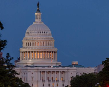 Washington 'daki ABD Kongre Binası Alacakaranlık' ta