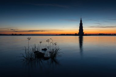 Kalyazin kasabasında sabah. Rusya.