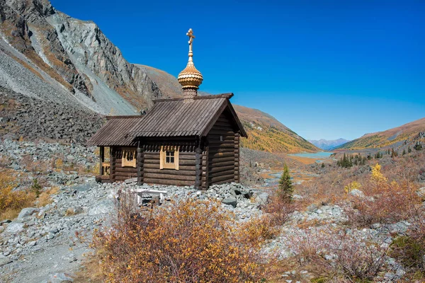 Ortodoxa kapell i Altaibergen — Stockfoto