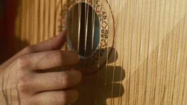 Kız bandura çalış