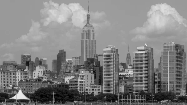 New York Manhattan Vom Hudson River Aus Gesehen — Stockfoto