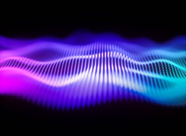 Soyut mavi dalgalı arkaplan