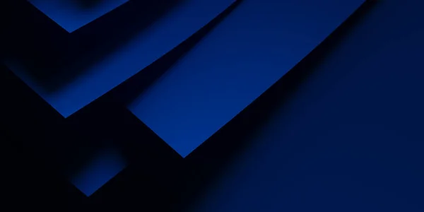 Fundo Geométrico Azul Com Sobreposição Camadas — Fotografia de Stock
