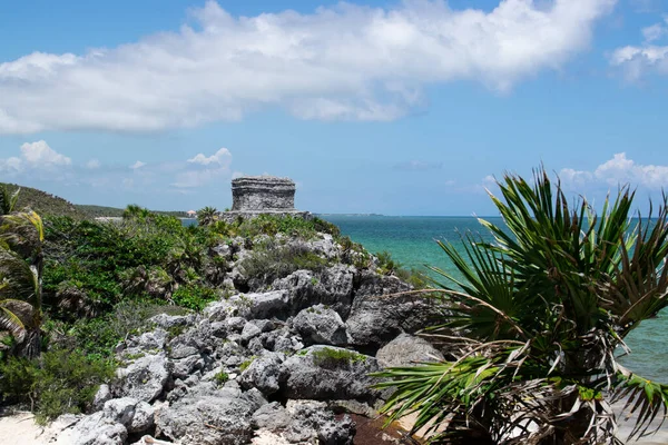 Meksika 'daki bazı Maya harabelerinin fotoğrafı.