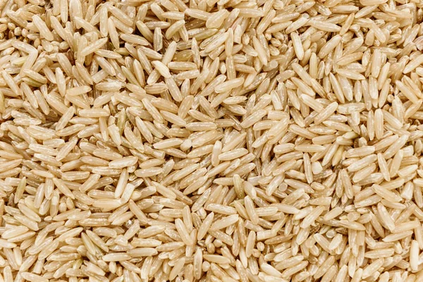 Brown Healthy Rice Background Pattern Texture Top View — Stock Photo, Image