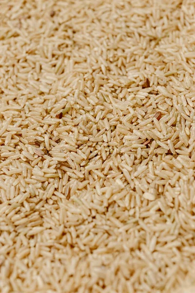 Fondo Arroz Integral Saludable Textura Del Patrón Vista Superior — Foto de Stock