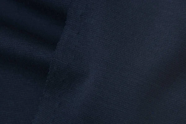 Kain Kapas Monokrom Biru Tekstur Closeup Kain Berguna Sebagai Latar — Stok Foto