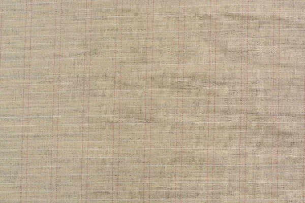 Beige Tissue Close White Red Cells Large Texture Linen Fabric — Stock Photo, Image