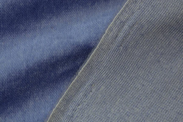 Corduroy Biru Latar Belakang Dalam Menutup Tekstur Tekstil Soft Corduroy — Stok Foto