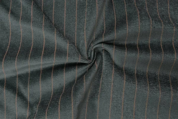 Cinza Pano Veludo Escuro Listra Rosa Close Textura Tecido Útil — Fotografia de Stock